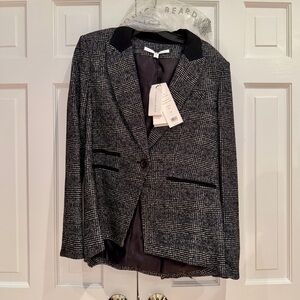 NWT Veronica Beard Gia Dickey Blazer Jacket in Size 12